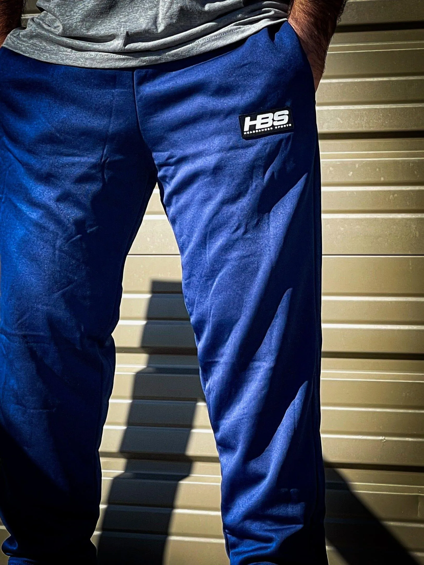 Headbanger Sports Performance Fleece Lined Sweatpants: Navy