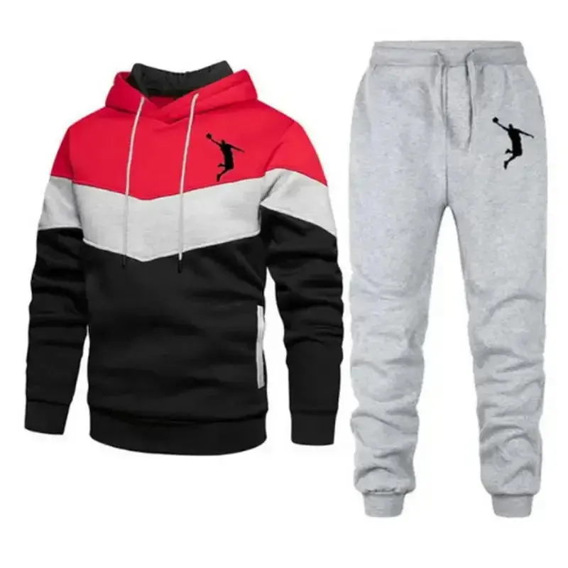 Hoodies Suits Men Two Piece Tracksuit Sweatshirt Sets Thick Sportswear Sport Suits Casual Sweatshirt And Sweatpants New Fashion