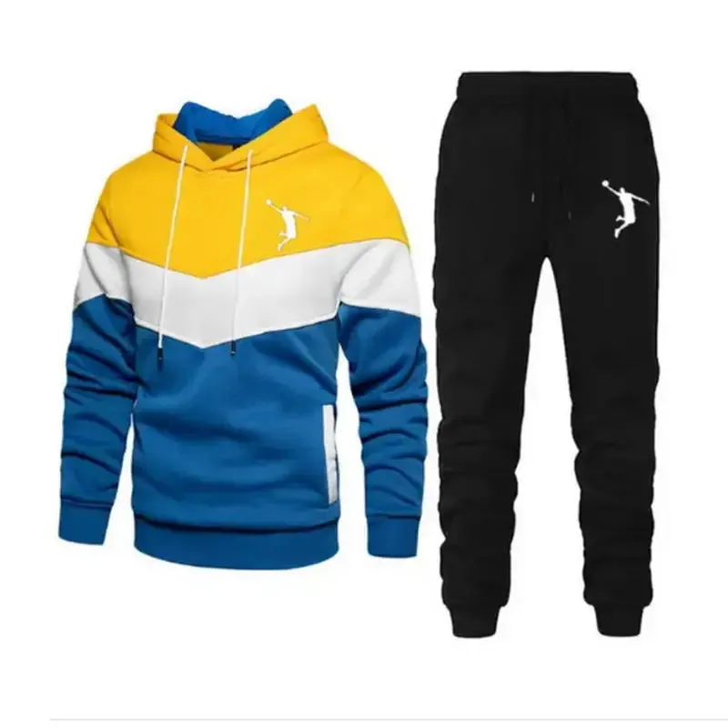 Hoodies Suits Men Two Piece Tracksuit Sweatshirt Sets Thick Sportswear Sport Suits Casual Sweatshirt And Sweatpants New Fashion