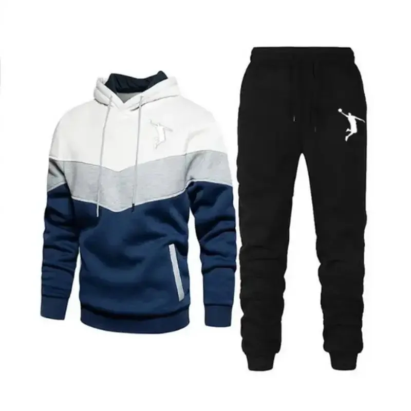 Hoodies Suits Men Two Piece Tracksuit Sweatshirt Sets Thick Sportswear Sport Suits Casual Sweatshirt And Sweatpants New Fashion