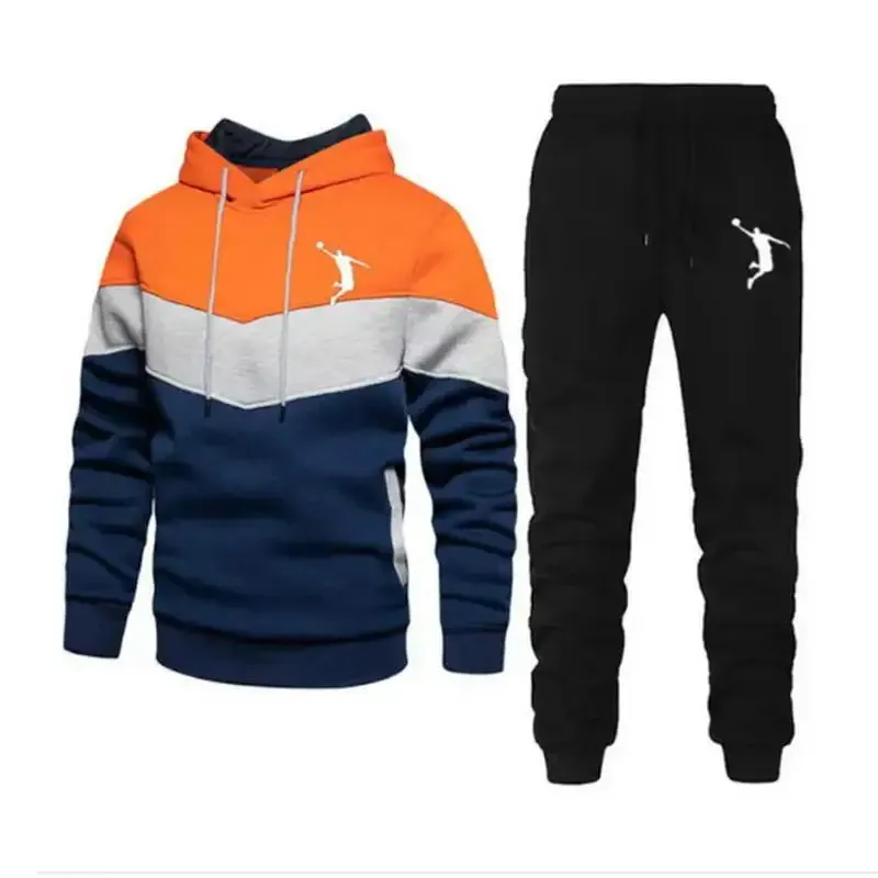 Hoodies Suits Men Two Piece Tracksuit Sweatshirt Sets Thick Sportswear Sport Suits Casual Sweatshirt And Sweatpants New Fashion