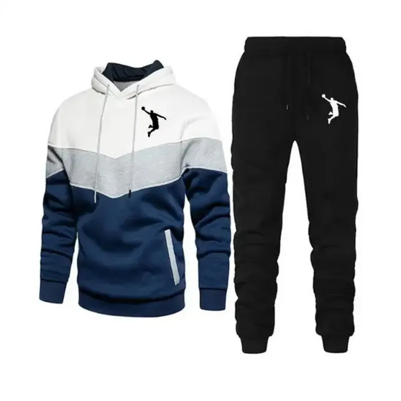 Hoodies Suits Men Two Piece Tracksuit Sweatshirt Sets Thick Sportswear Sport Suits Casual Sweatshirt And Sweatpants New Fashion