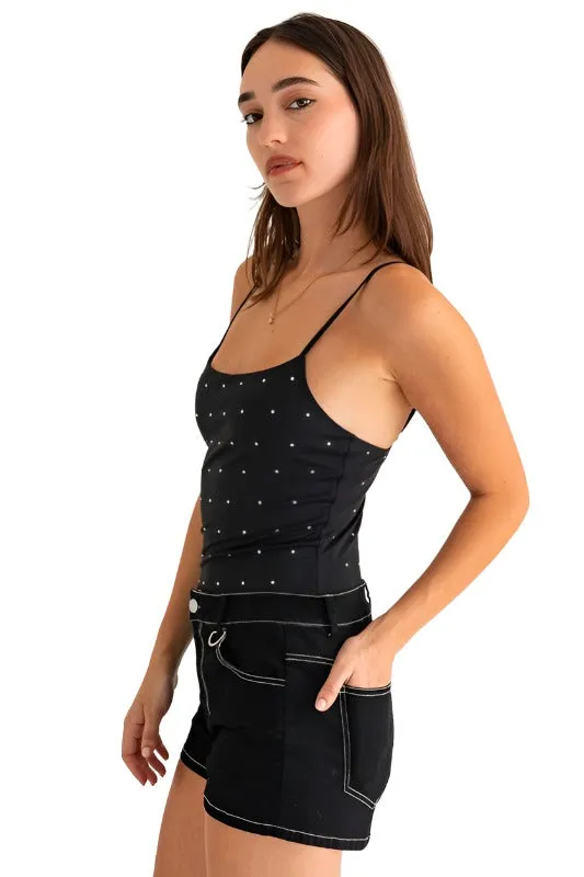 Hot Fix Sleeveless Bodysuit