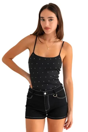 Hot Fix Sleeveless Bodysuit