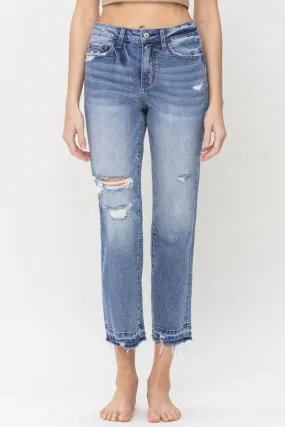 Indigo Sunset High Rise Cotton Womens Denim Jeans