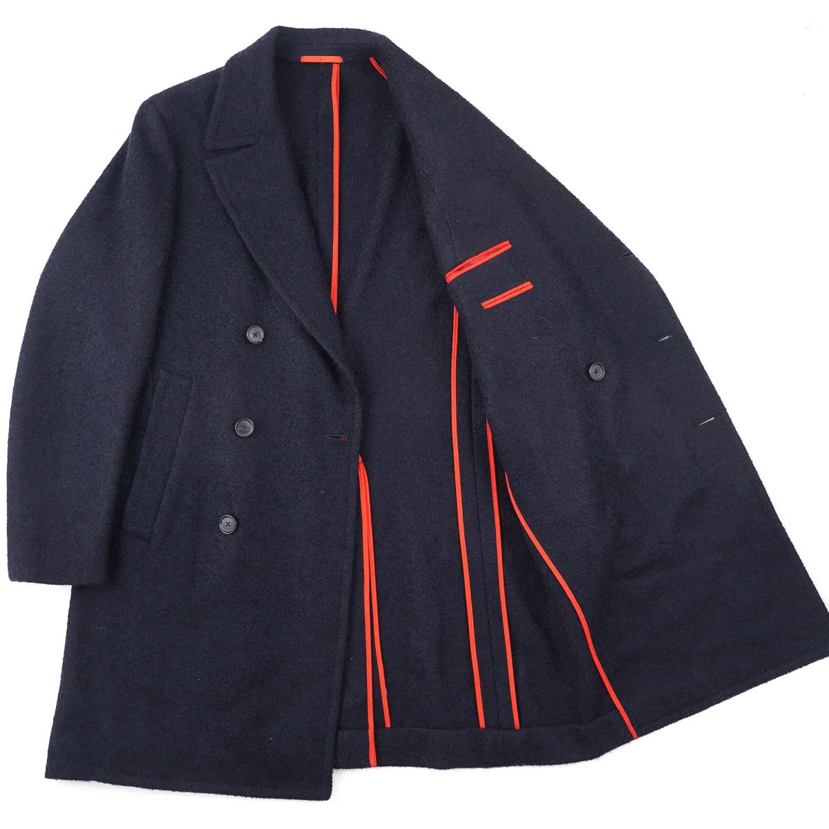 Isaia 'Marshall' Boucle Cashmere Overcoat