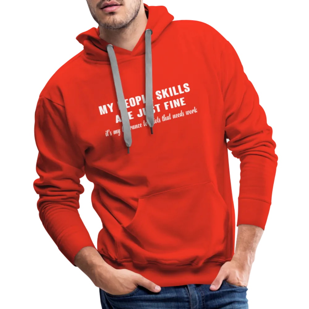 It's My Tolerance To Idiots That Needs Work Men's Premium Hoodie