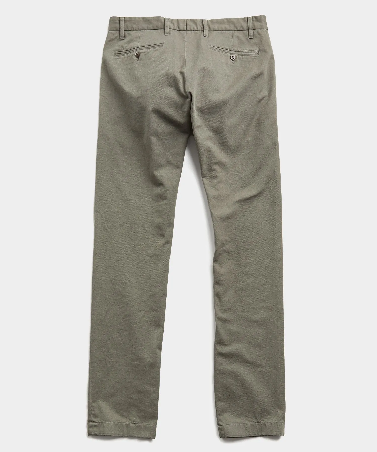 Japanese Garment Dyed Selvedge Chino in Flagstone