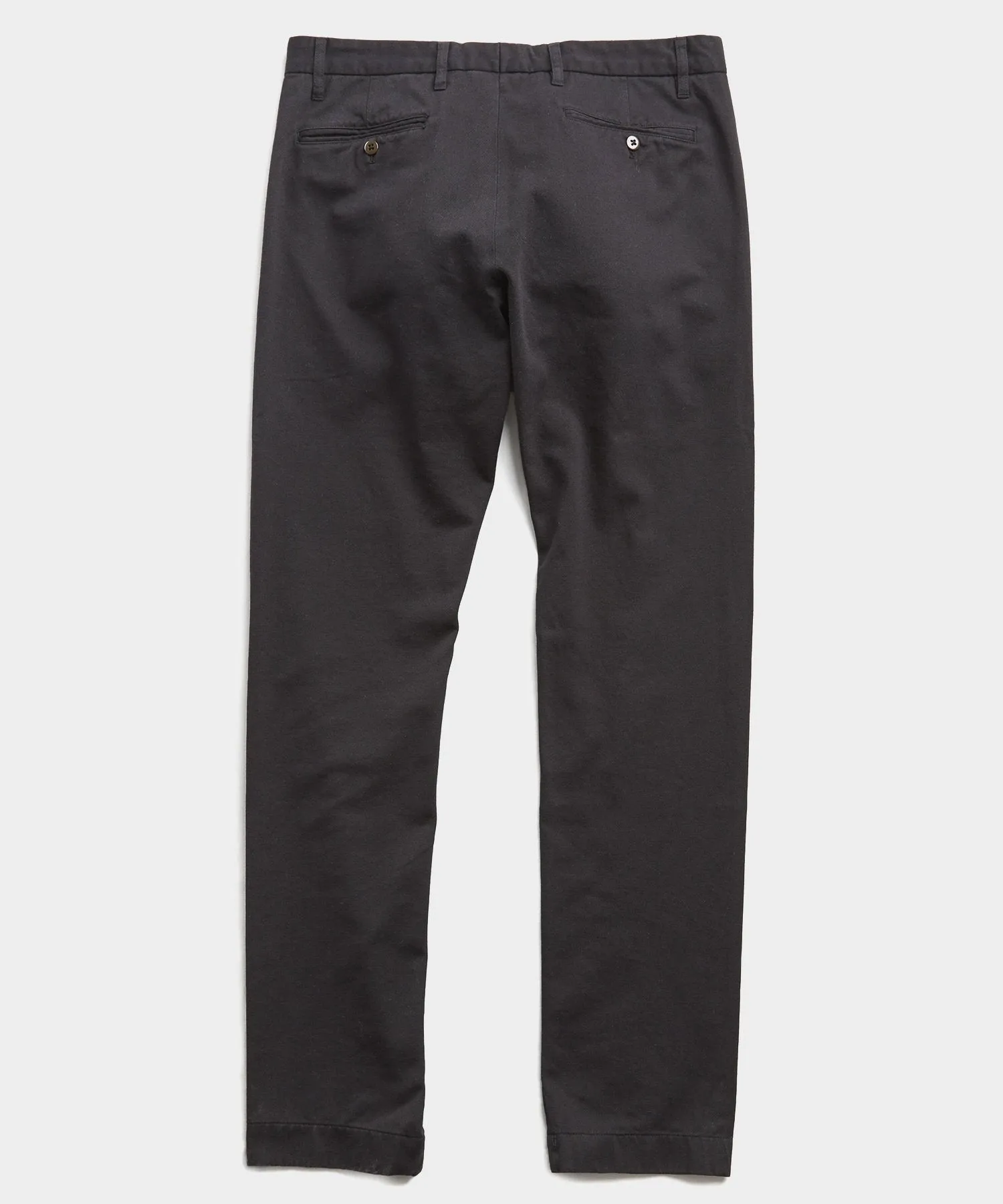 Japanese Garment Dyed Selvedge Chino in Jet Black