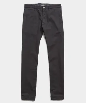 Japanese Garment Dyed Selvedge Chino in Jet Black