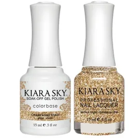 Kiara Sky All-in-One Gel   Polish Duo - 5025 Champagne Toast