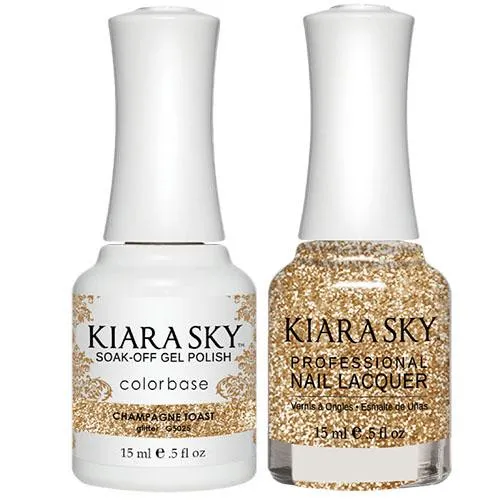 Kiara Sky All-in-One Gel   Polish Duo - 5025 Champagne Toast