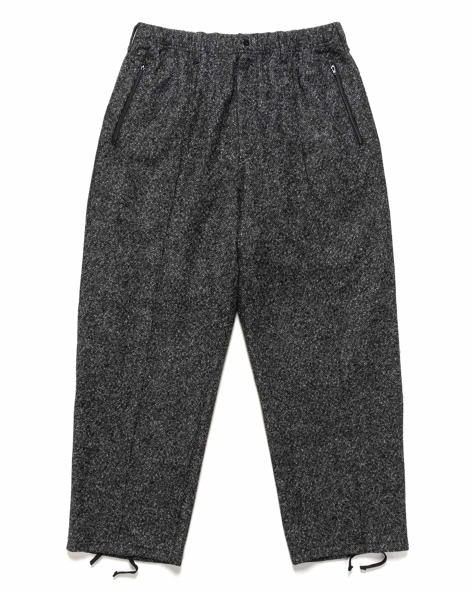 Knit Leisure Pant Charcoal Wool Poly Melange