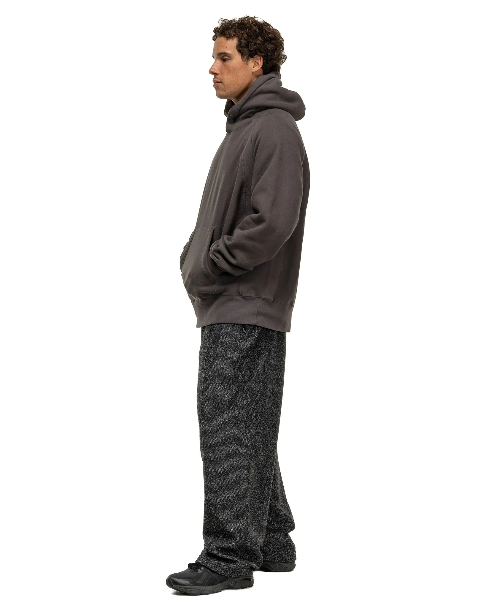 Knit Leisure Pant Charcoal Wool Poly Melange