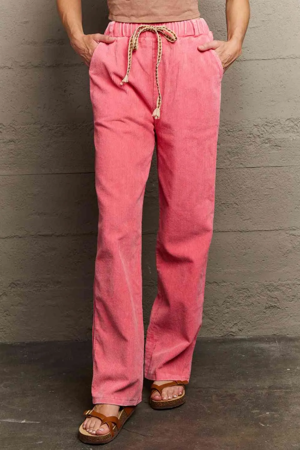 Leap Of Faith Corduroy Straight Fit Pants