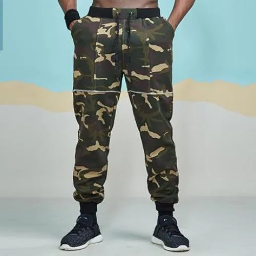 Light Color Camouflage Jogger Pants