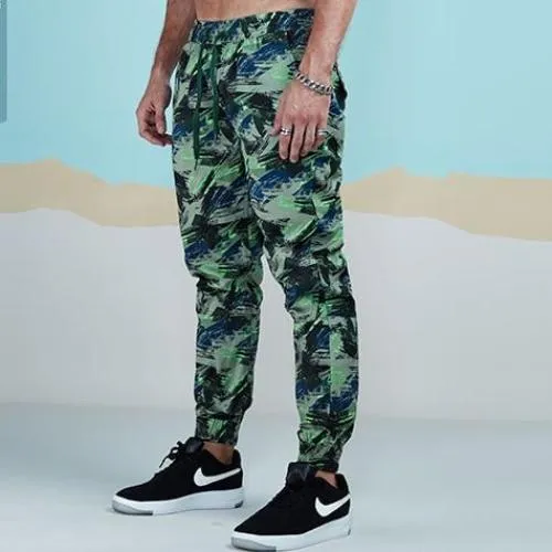 Light Color Camouflage Jogger Pants