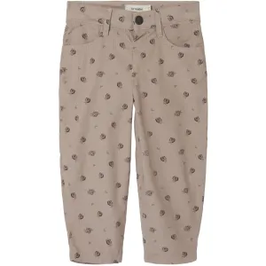 Lil'Atelier Gray Morn Floral Bella Shap Nola Coruroy Pants