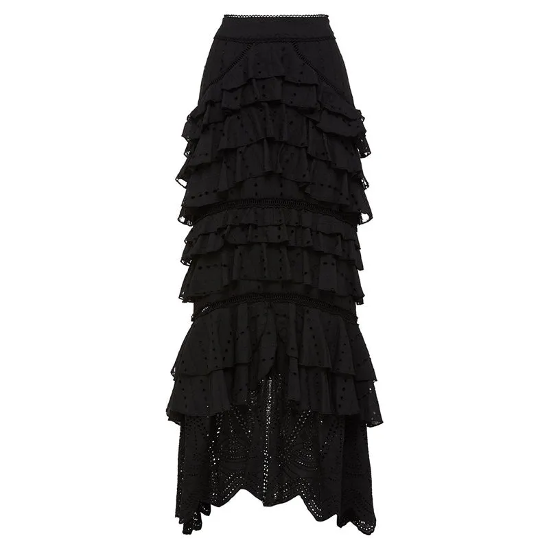 Lola Maxi Ruffle Skirt - 14