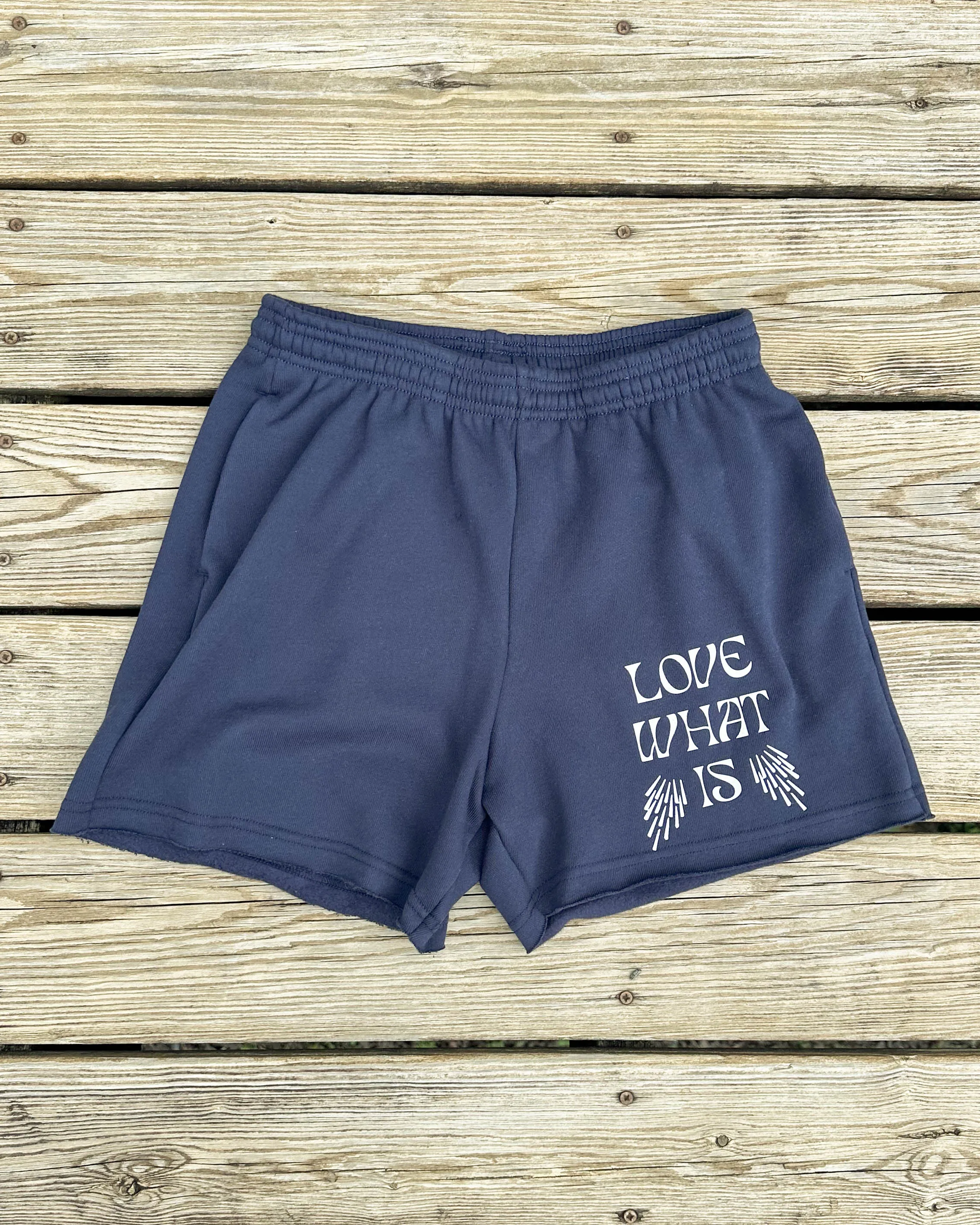 Love What Is - Navy Fleece Shorts