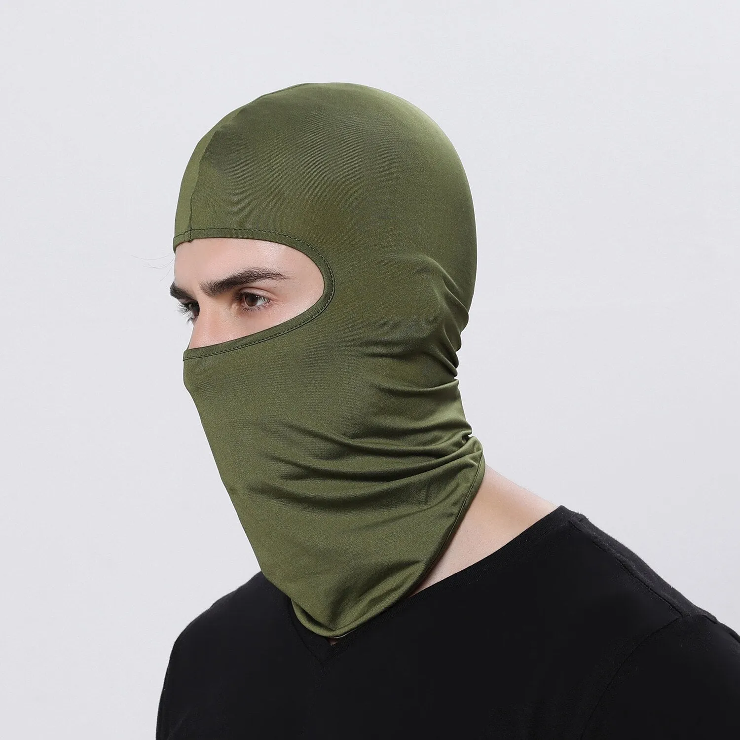 Lycra Balaclava Hood Motorcycle Bandana Cycling Ski Face Hat Tactical Hood Helmet for Outdoor Sport