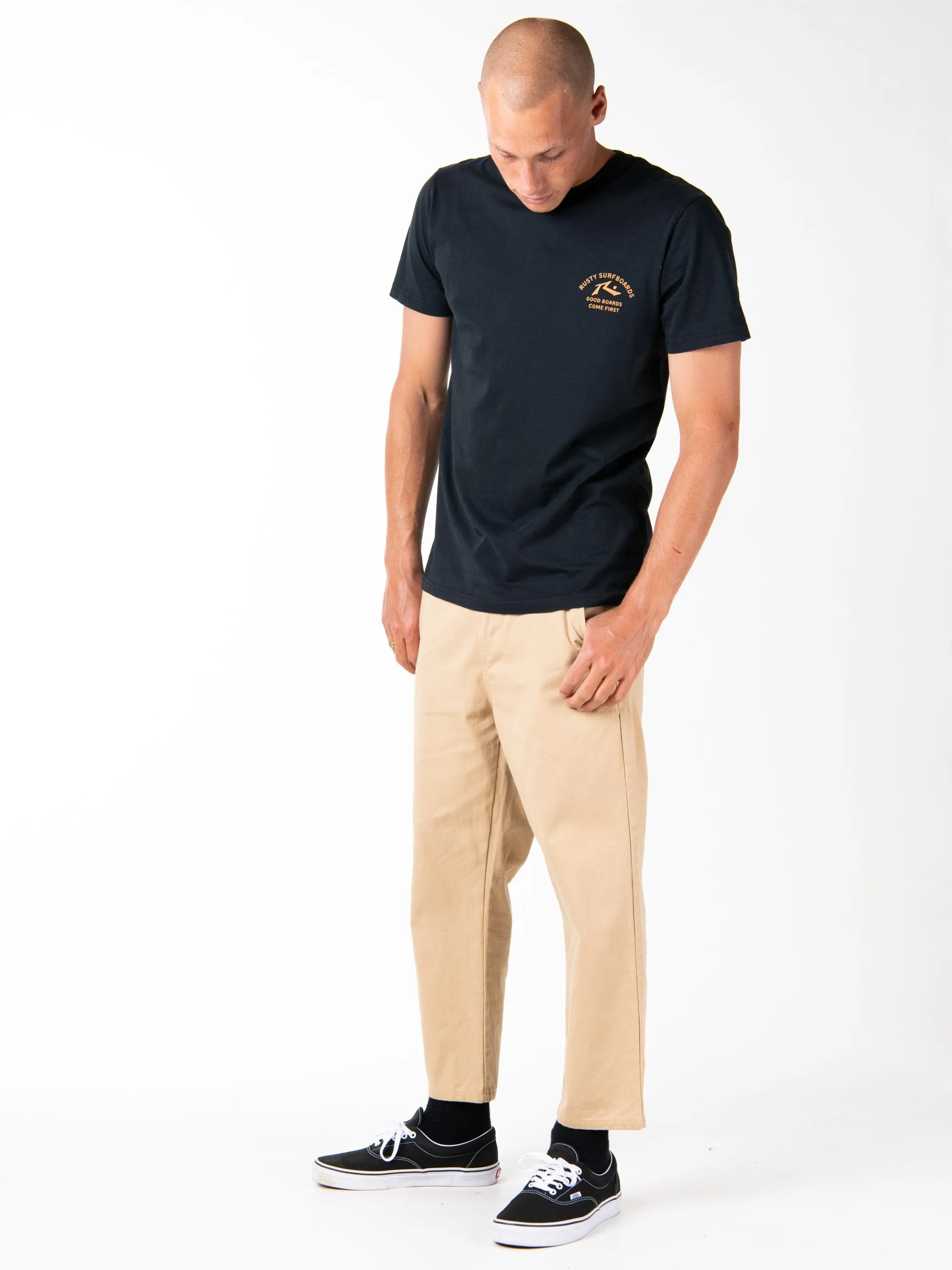 Manila Cropped Chino Pant - Light Fennel