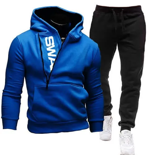 Men Casual Tracksuit Sweatshirt Sweatpant Winter Fall Suit