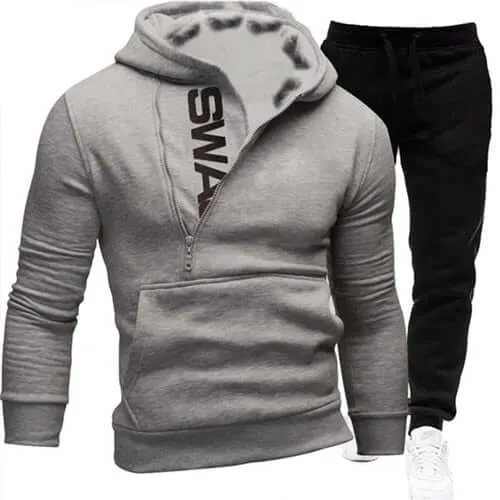 Men Casual Tracksuit Sweatshirt Sweatpant Winter Fall Suit