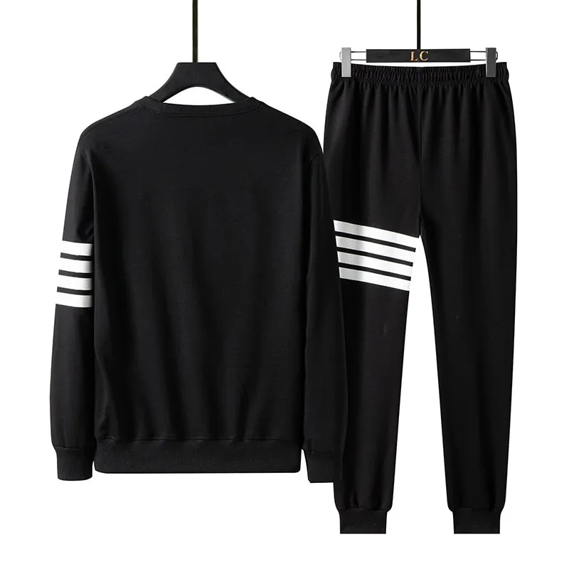 Men Long Sleeve Tracksuits Set