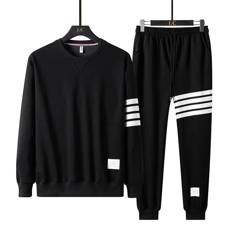 Men Long Sleeve Tracksuits Set