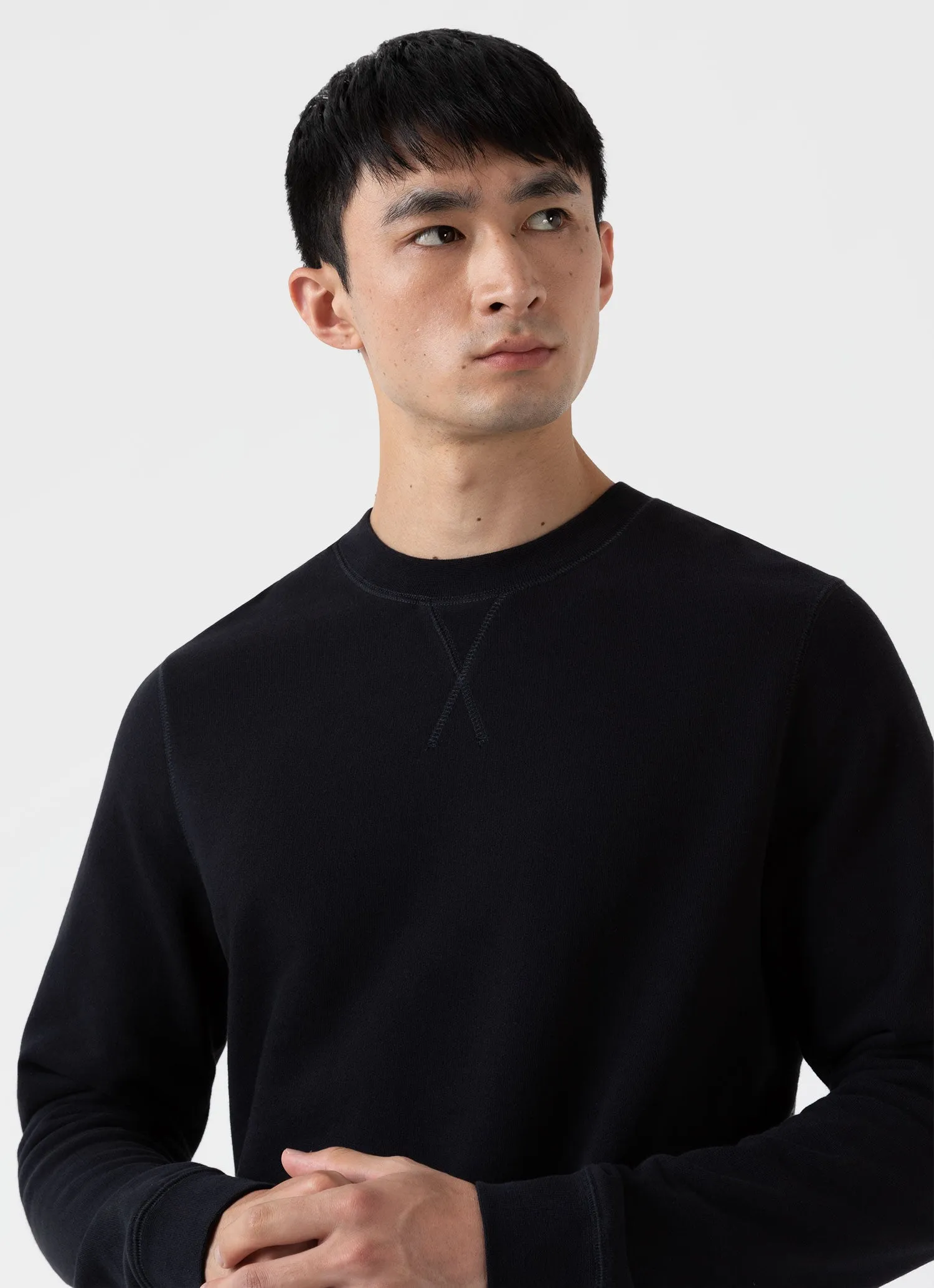 Men's Loopback Sweatshirt in Black