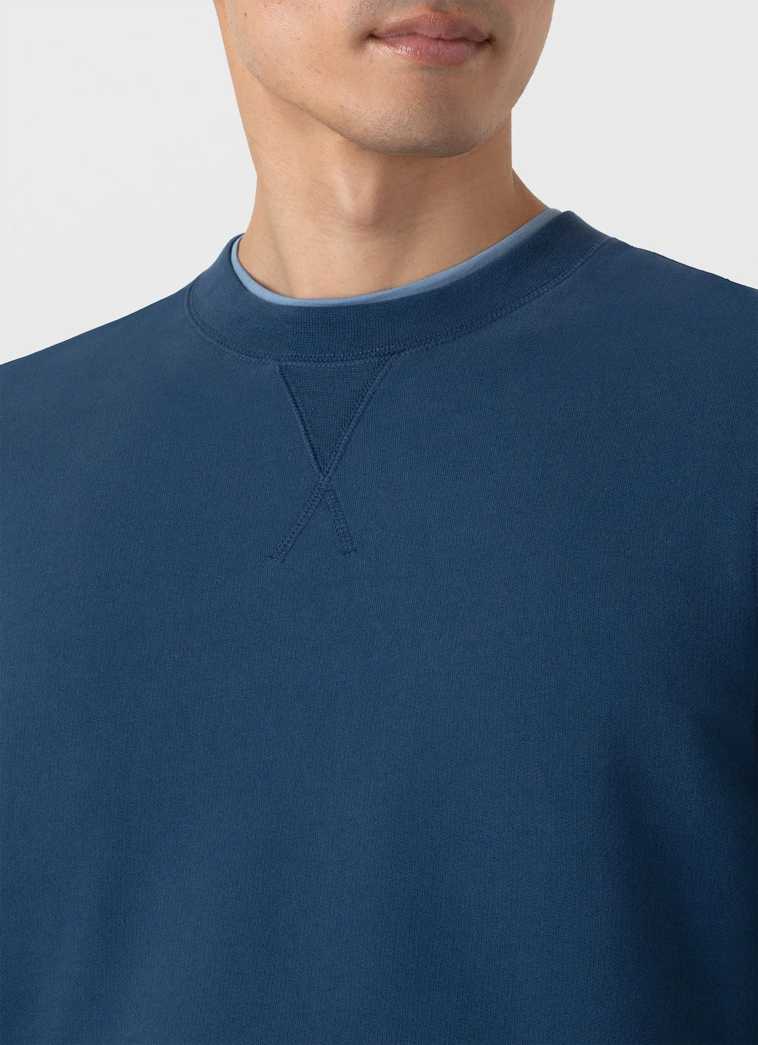 Men's Loopback Sweatshirt in Naval Blue