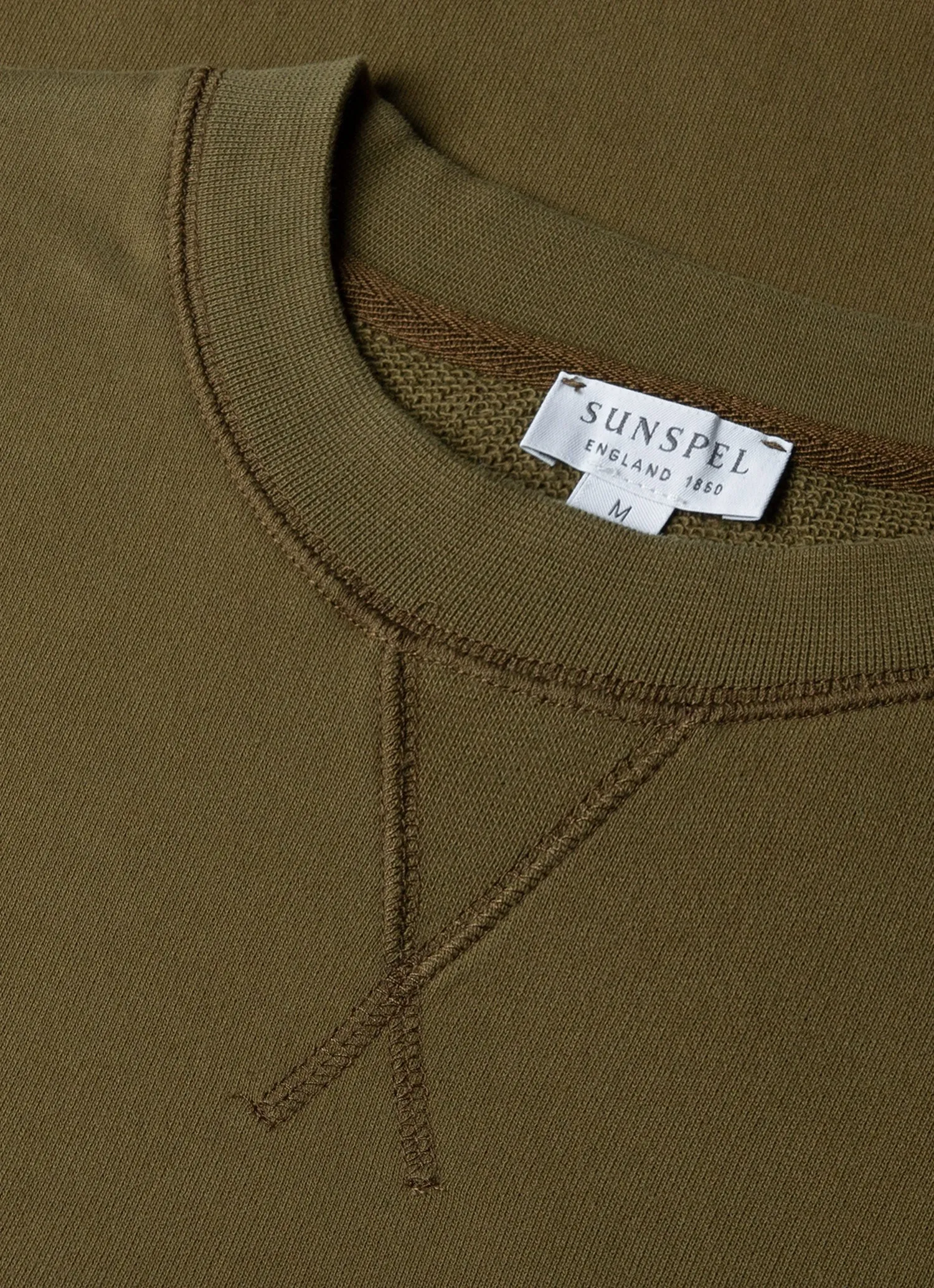 Men's Loopback Sweatshirt in Olive Green