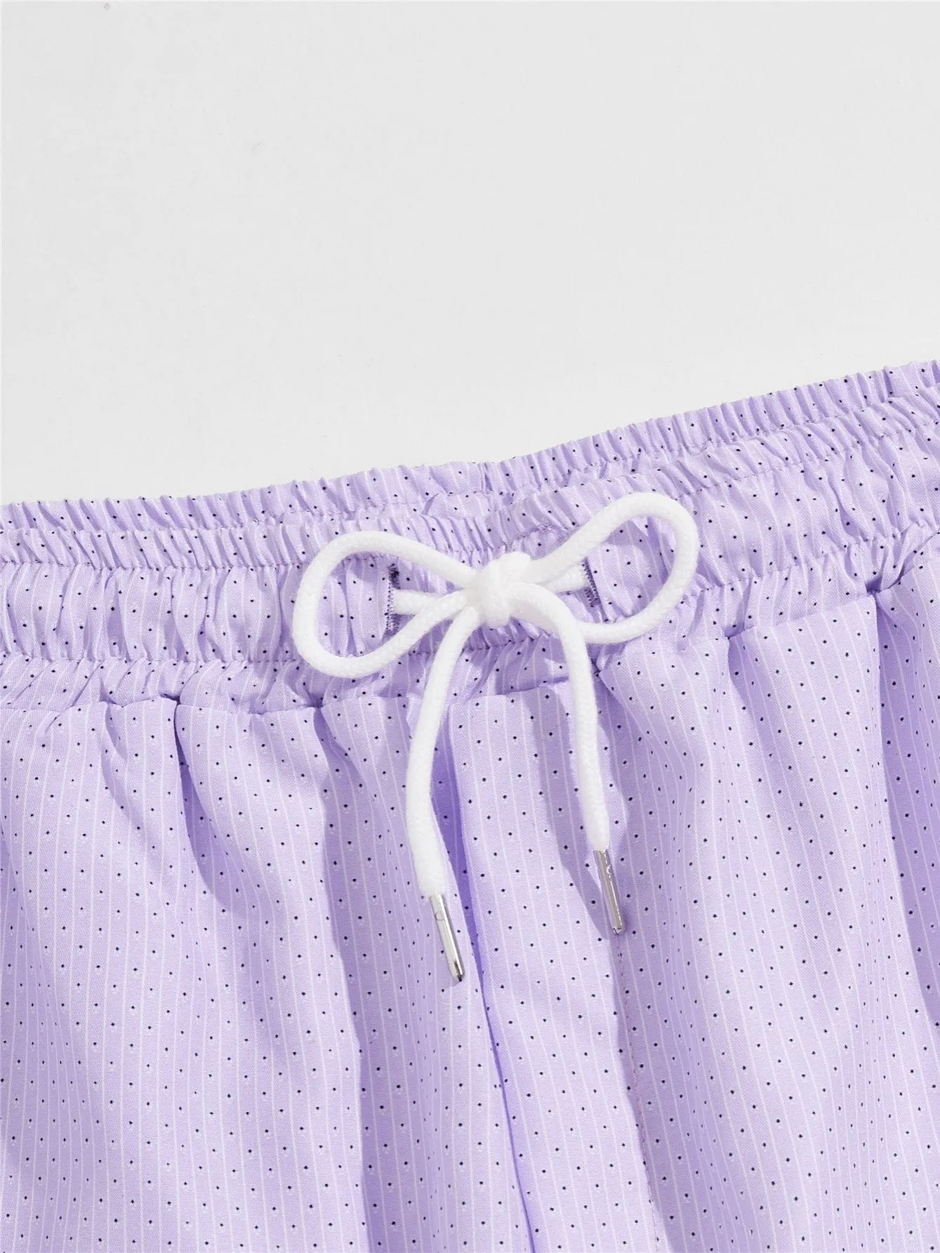 Men's Purple Belt Board Shorts Sweatpants