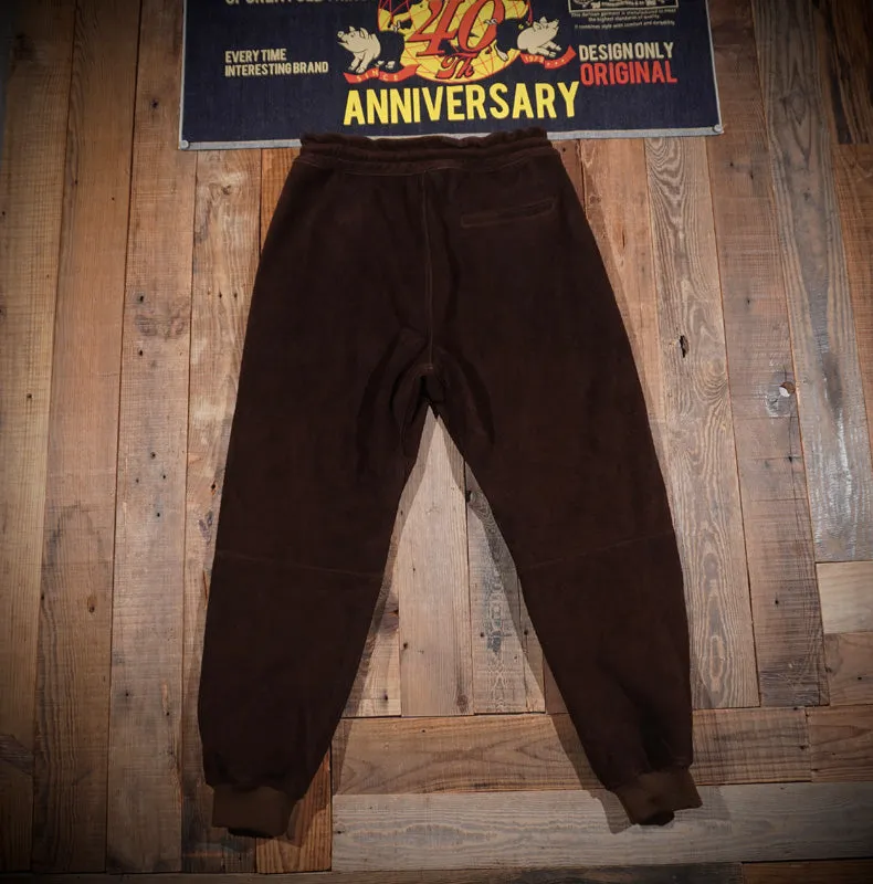 Men's Suede Jogger Sweatpants