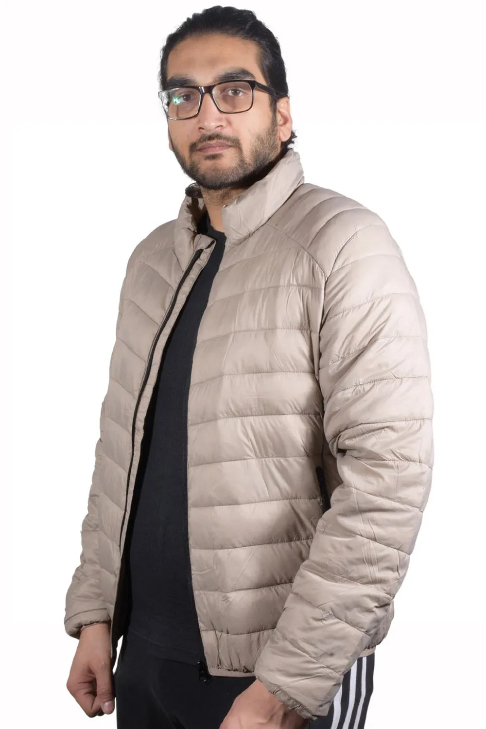 Mens Water Resistant Puffer Bomber Jacket