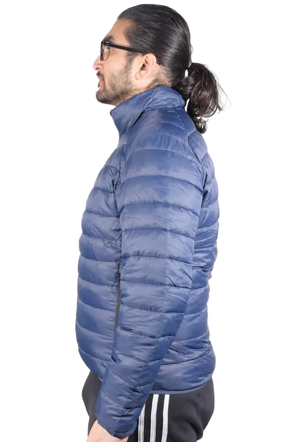 Mens Water Resistant Puffer Bomber Jacket