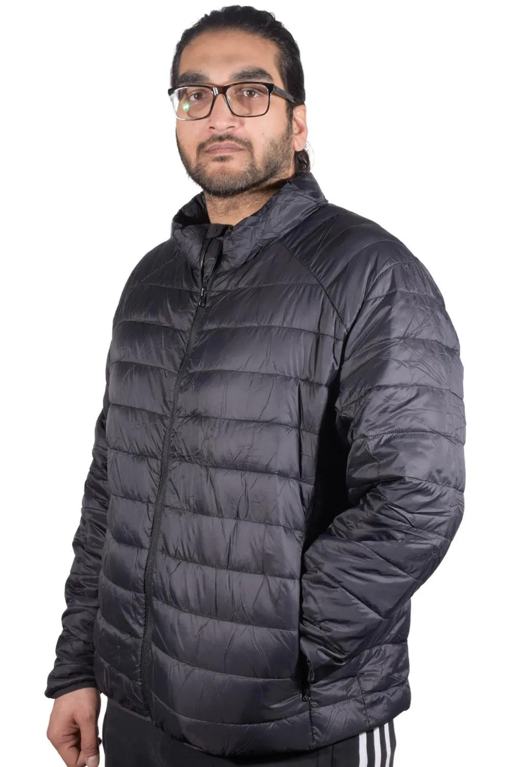 Mens Water Resistant Puffer Bomber Jacket