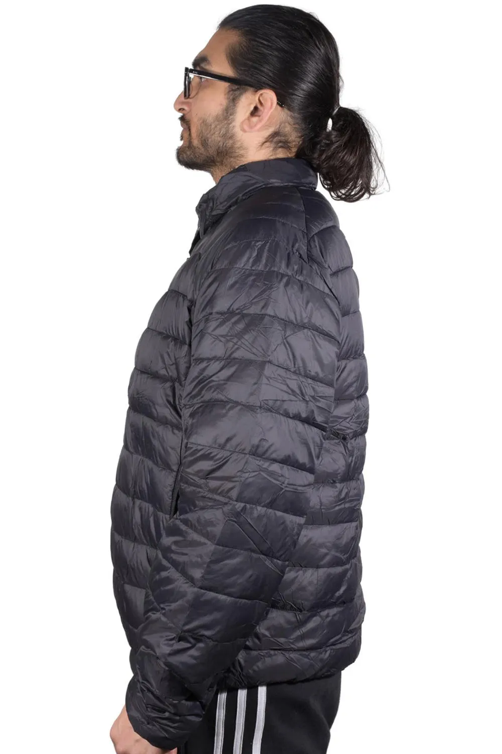 Mens Water Resistant Puffer Bomber Jacket