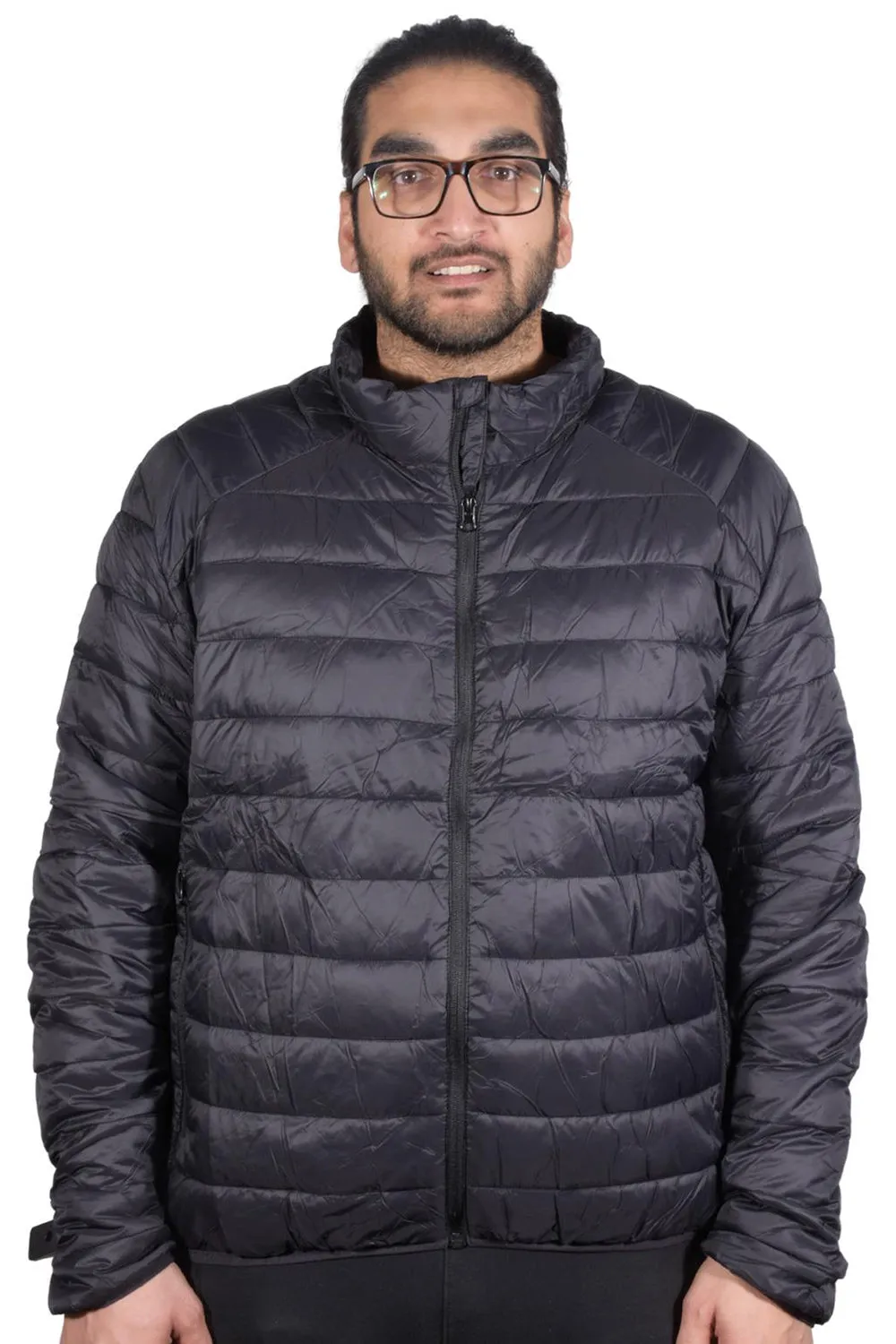 Mens Water Resistant Puffer Bomber Jacket