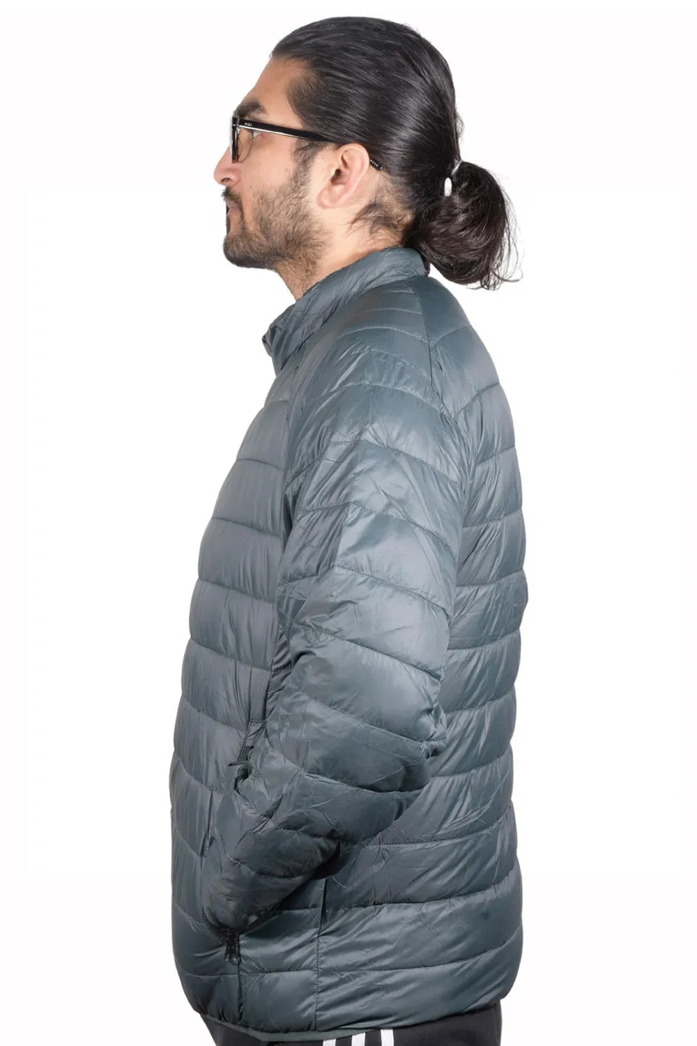 Mens Water Resistant Puffer Bomber Jacket