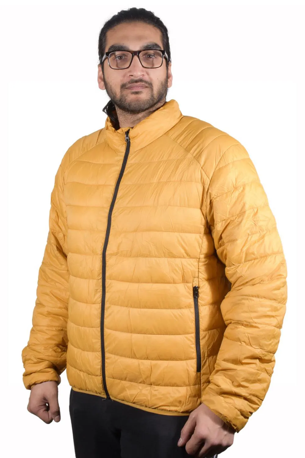 Mens Water Resistant Puffer Bomber Jacket