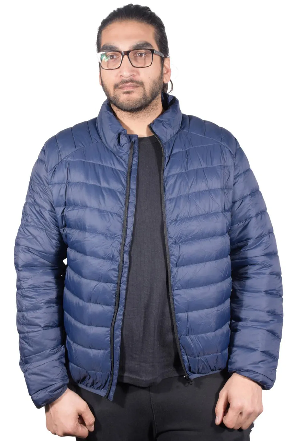 Mens Water Resistant Puffer Bomber Jacket