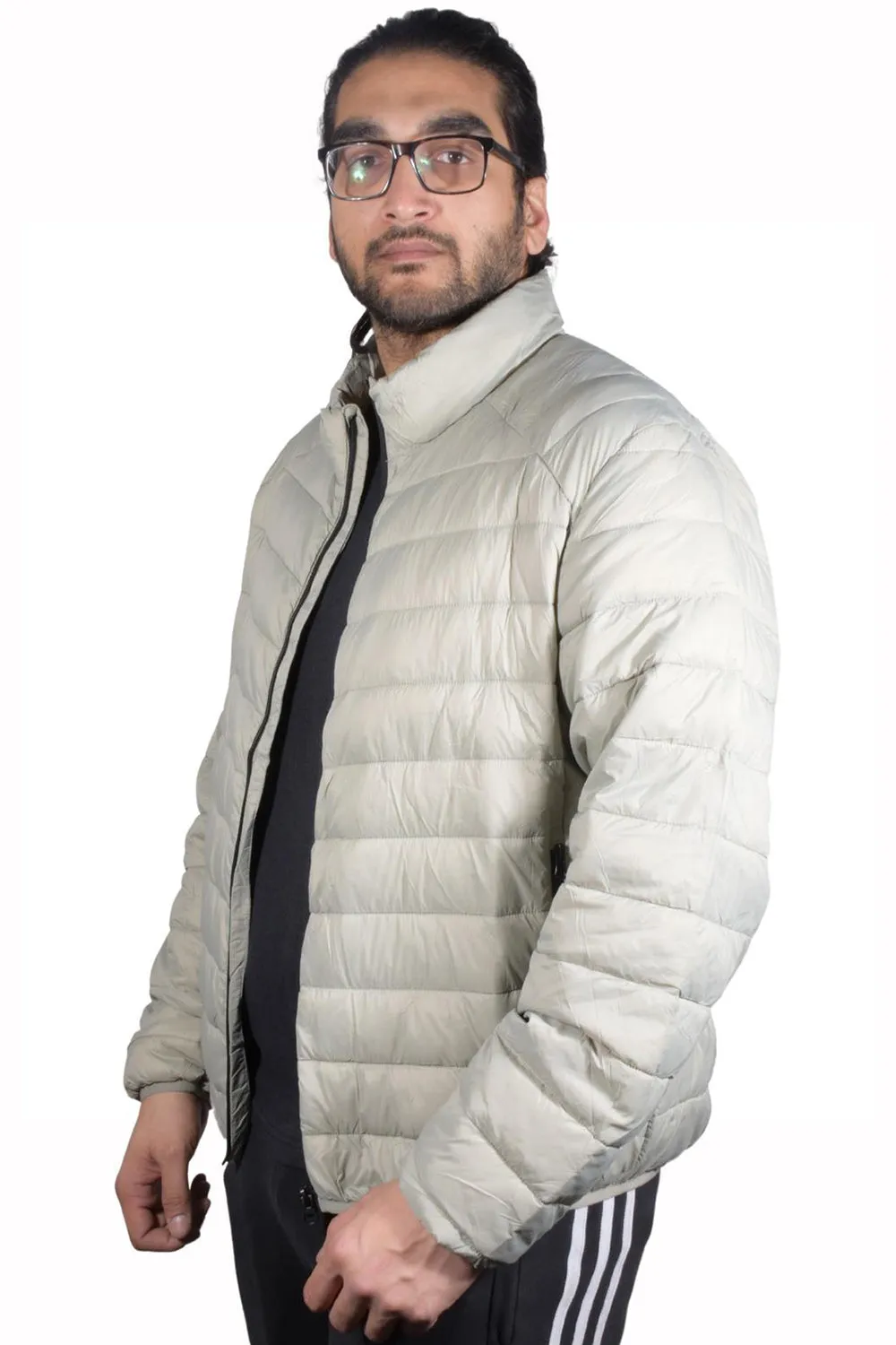 Mens Water Resistant Puffer Bomber Jacket