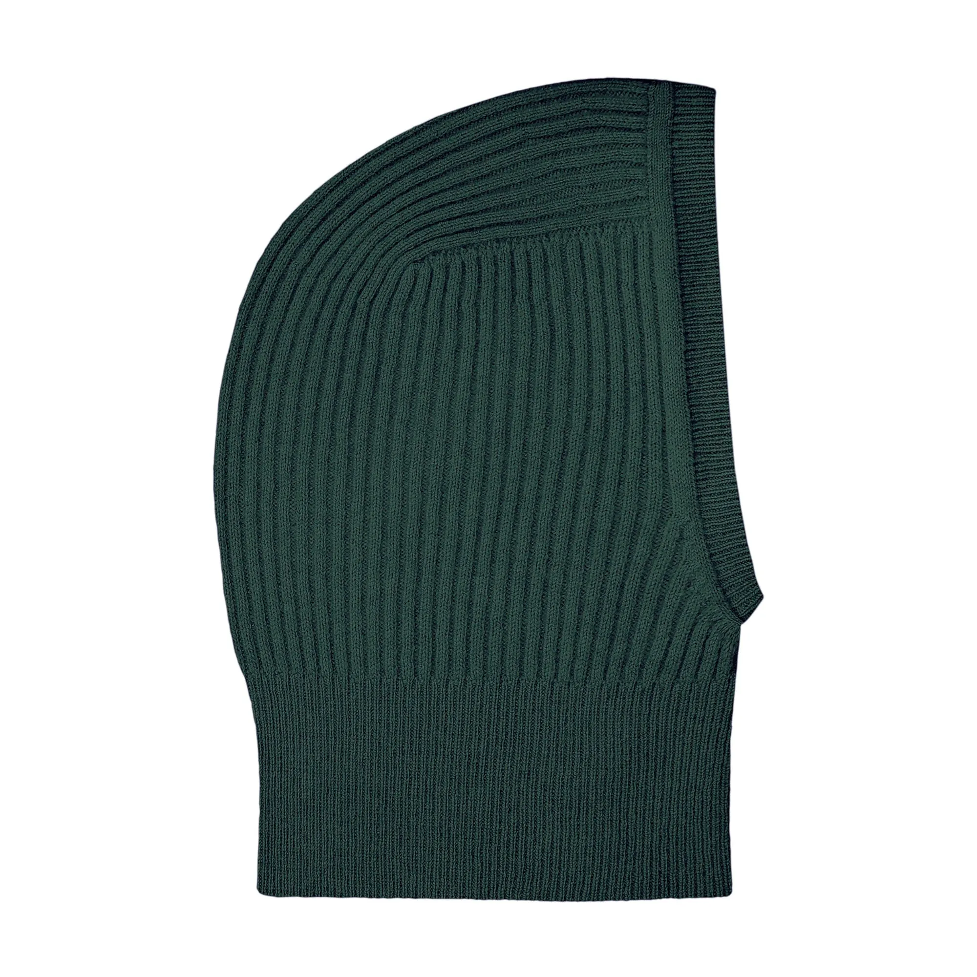 Merino Cashmere Ribbed Open Face Balaclava