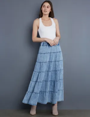 Multi-Tiered Maxi Skirt