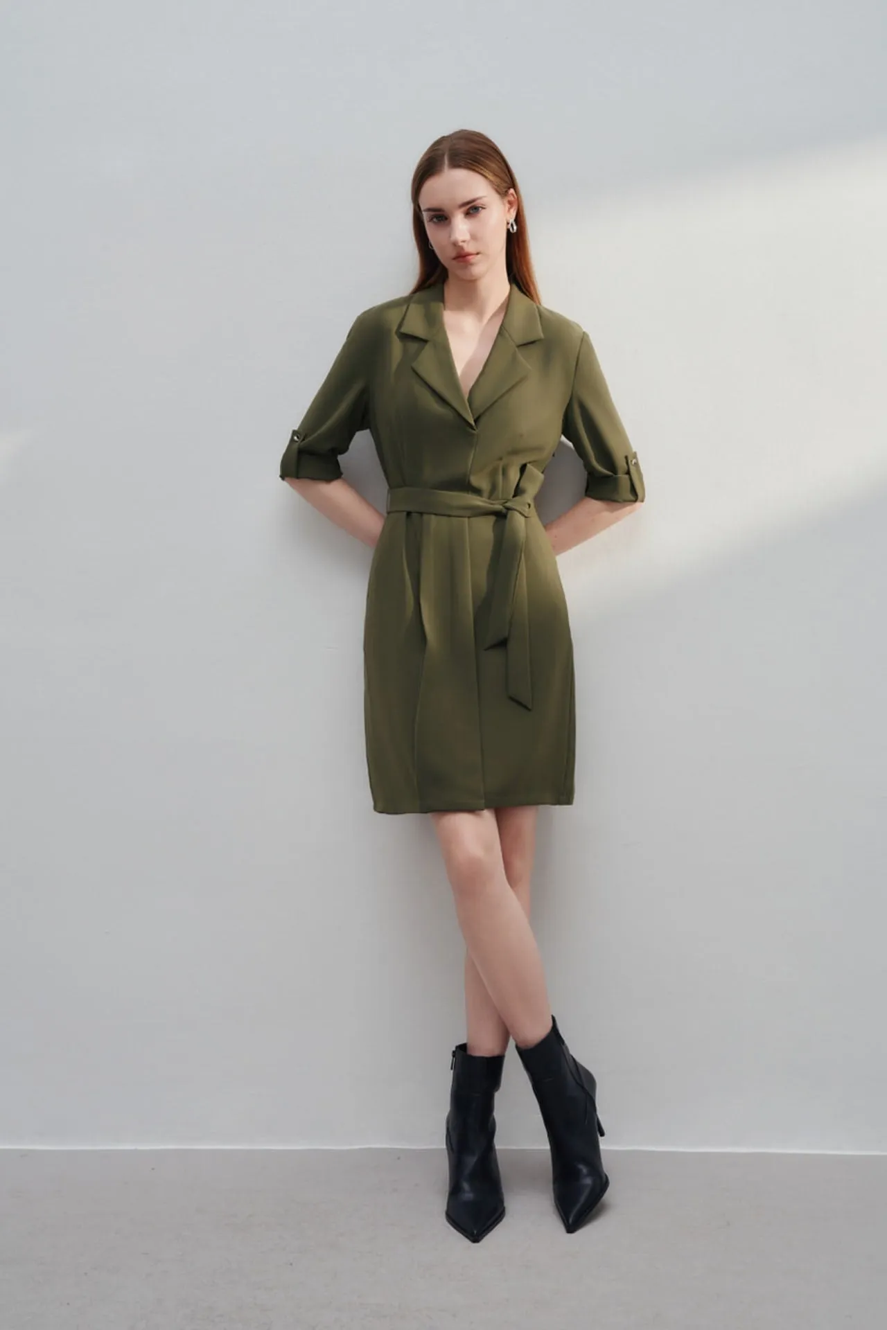 Multi-Way Stretch Trench Dress