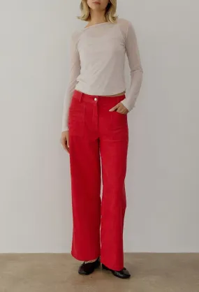 Nadya Pants in Red