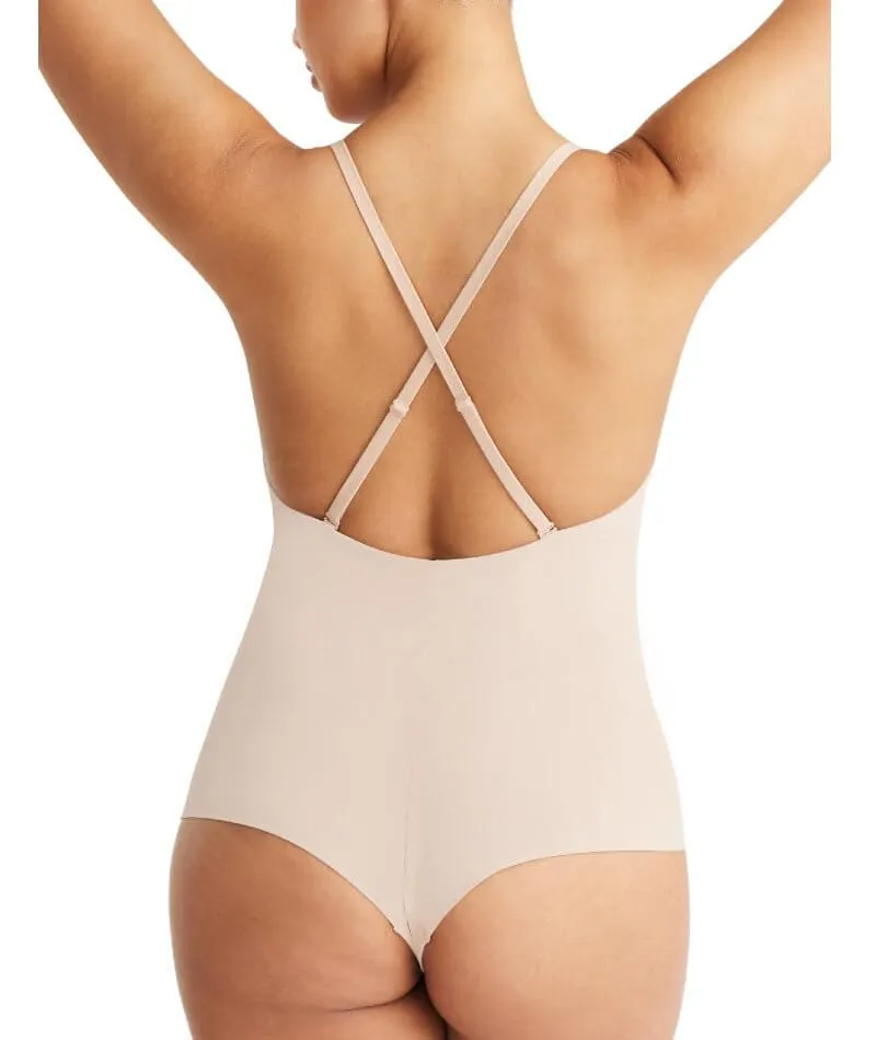 Nancy Ganz Sheer Infinity Bodysuit - Warm Taupe