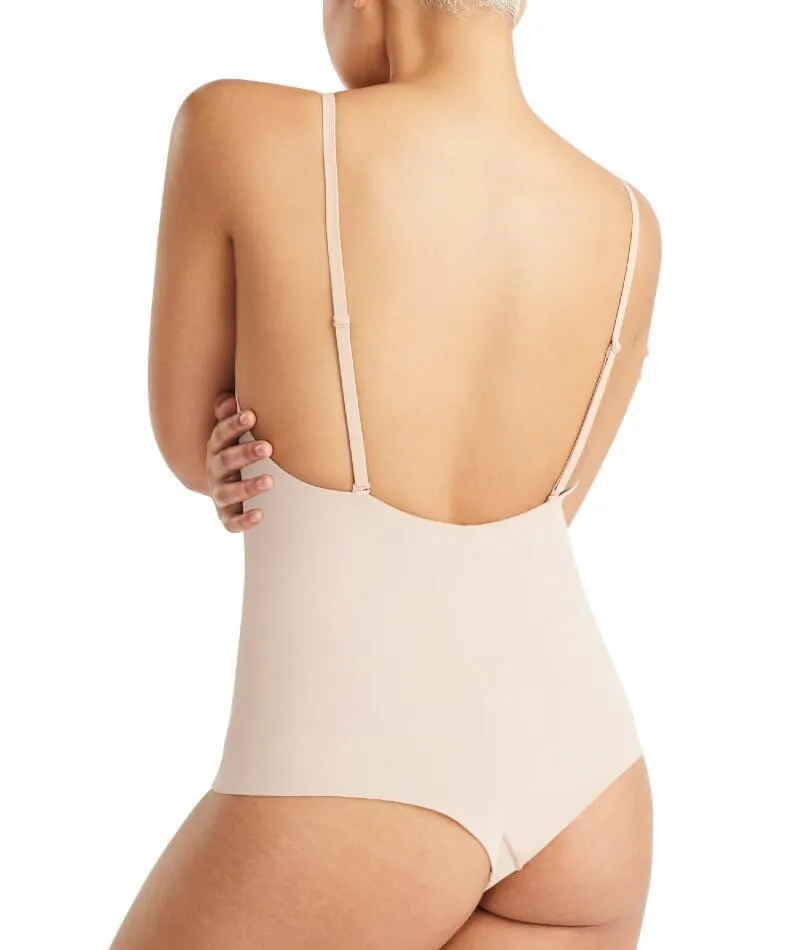 Nancy Ganz Sheer Infinity Bodysuit - Warm Taupe